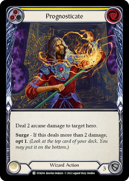 Prognosticate (Yellow) - DYN - Rainbow Foil