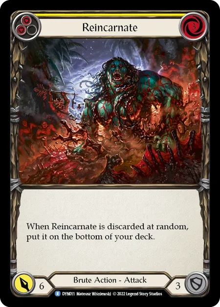 Reincarnate (Yellow) - DYN - Rainbow Foil