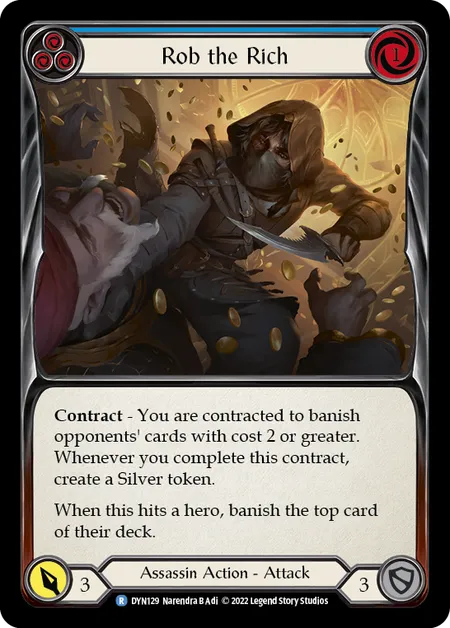 Rob the Rich (Blue) - DYN - Rainbow Foil
