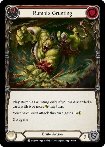 Rumble Grunting (Red) - DYN - Rainbow Foil