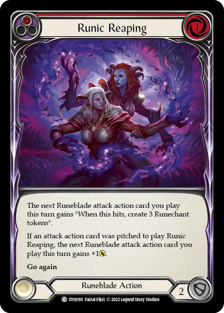 Runic Reaping (Red) - DYN - Rainbow Foil