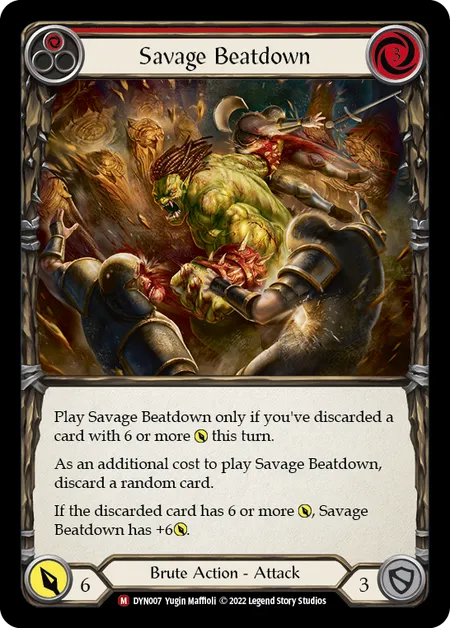 Savage Beatdown - DYN - Rainbow Foil