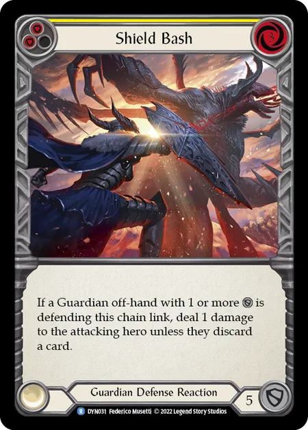 Shield Bash (Yellow) - DYN - Rainbow Foil