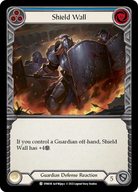 Shield Wall (Blue) - DYN - Rainbow Foil