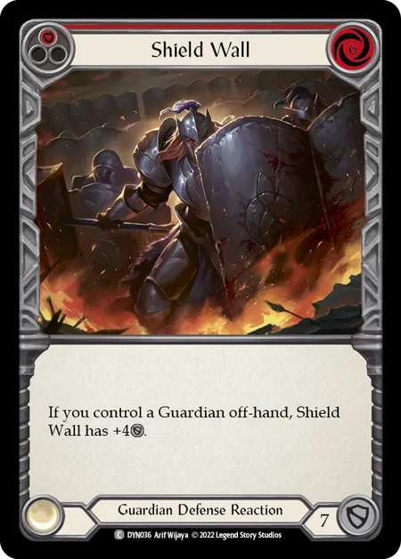 Shield Wall (Red) - DYN - Rainbow Foil