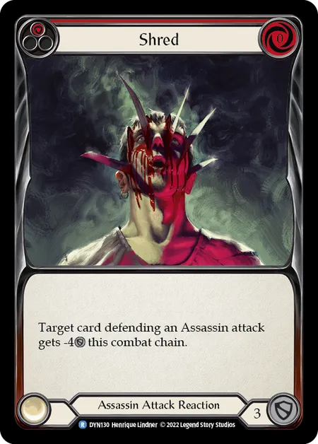 Shred (Red) - DYN - Rainbow Foil