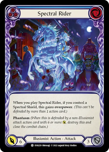 Spectral Rider (Blue) - DYN - Rainbow Foil