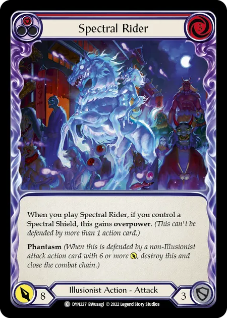 Spectral Rider (Red) - DYN - Rainbow Foil