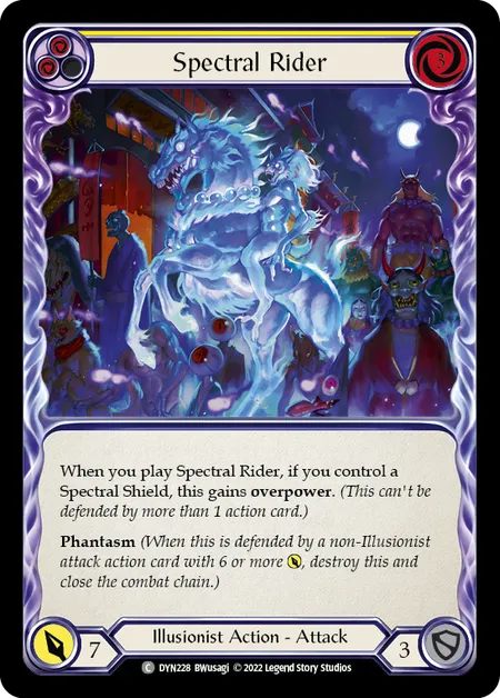 Spectral Rider (Yellow) - DYN - Rainbow Foil