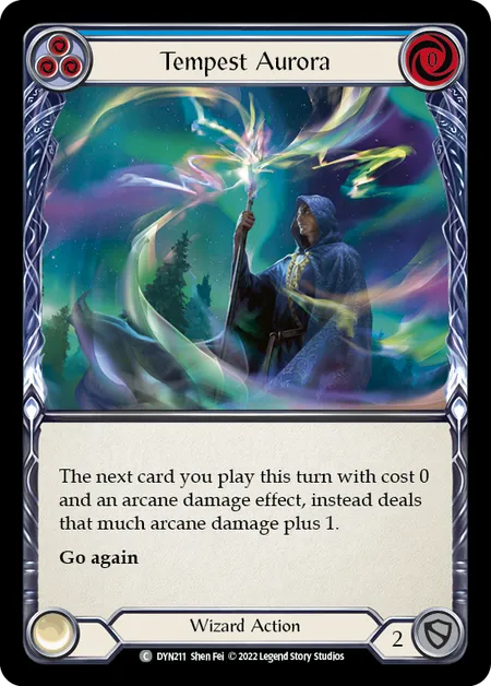 Tempest Aurora (Blue) - DYN - Rainbow Foil