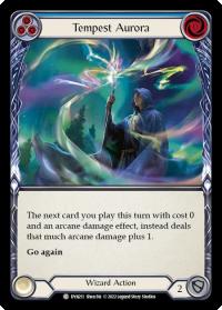 flesh and blood dynasty tempest aurora blue dyn rainbow foil