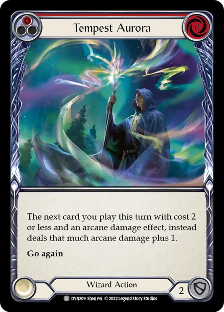 Tempest Aurora (Red) - DYN - Rainbow Foil