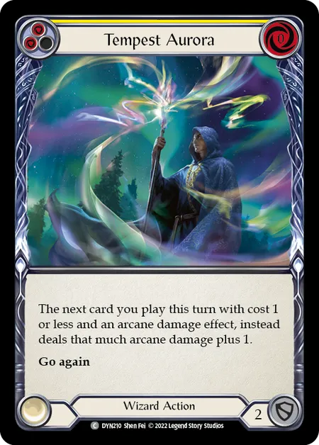 Tempest Aurora (Yellow) - DYN - Rainbow Foil