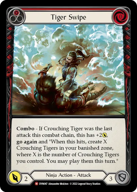 Tiger Swipe - DYN - Rainbow Foil