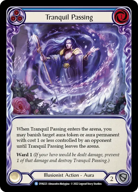 Tranquil Passing (Blue) - DYN - Rainbow Foil
