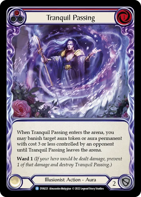 Tranquil Passing (Red) - DYN - Rainbow Foil
