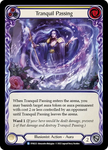 Tranquil Passing (Yellow) - DYN - Rainbow Foil