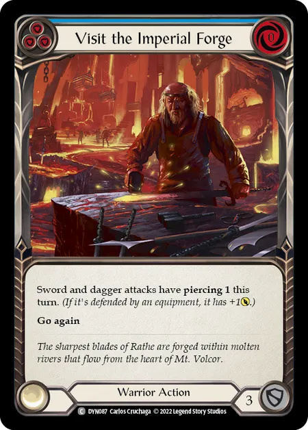 Visit the Imperial Forge (Blue) - DYN - Rainbow Foil