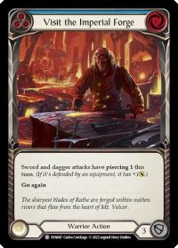 flesh and blood dynasty visit the imperial forge blue dyn rainbow foil