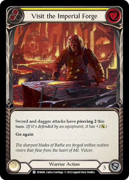 Visit the Imperial Forge (Yellow) - DYN - Rainbow Foil