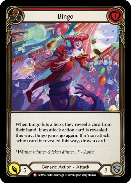 Bingo - 1st edition EVR Rainbow Foil