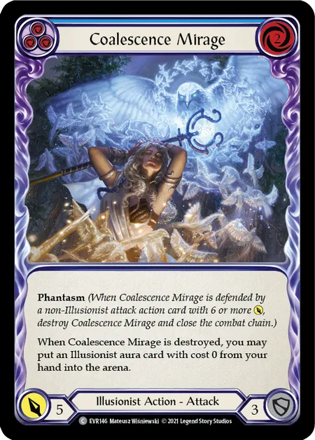 Coalescence Mirage (Blue) - 1st edition EVR Rainbow Foil