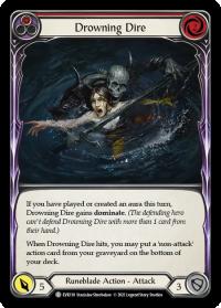 flesh and blood everfest drowning dire red 1st edition evr rainbow foil
