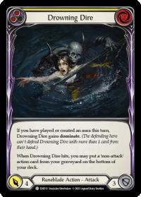 flesh and blood everfest drowning dire yellow 1st edition evr rainbow foil