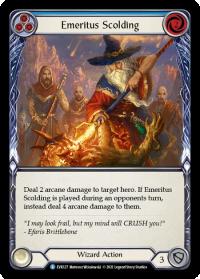 flesh and blood everfest emeritus scolding blue 1st edition evr rainbow foil