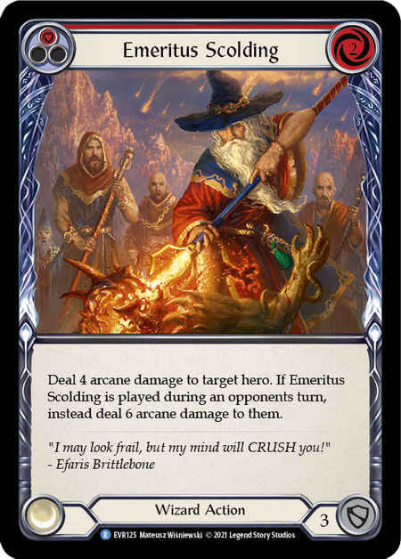 Emeritus Scolding (Red) - 1st edition EVR