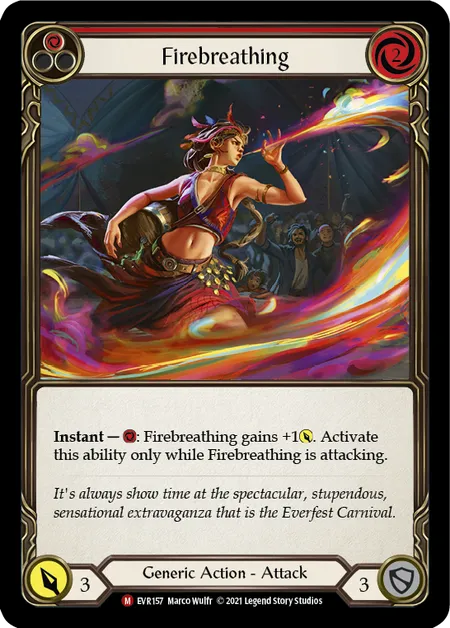 Firebreathing - 1st edition EVR Rainbow Foil