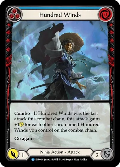 Hundred Winds (Blue) (Extended Art) - 1st edition EVR