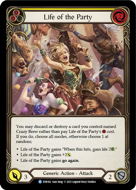 Life of the Party (Yellow) - 1st edition EVR Rainbow Foil