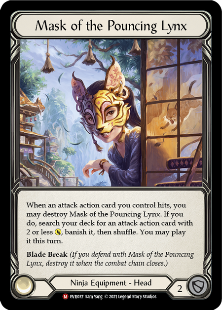 Mask of the Pouncing Lynx - 1st edition EVR