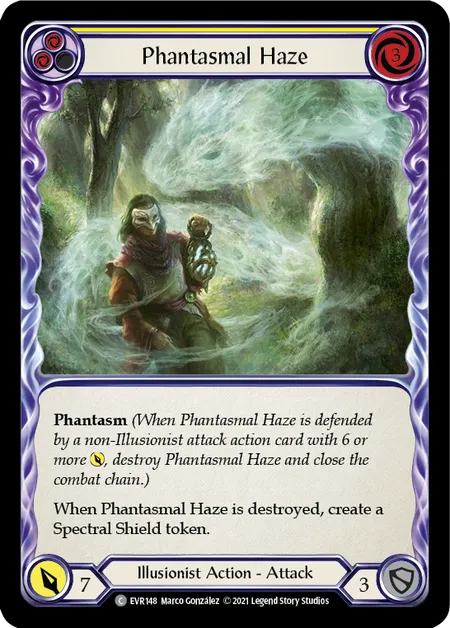 Phantasmal Haze (Yellow) - 1st edition EVR Rainbow Foil