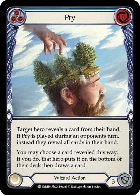 Pry (Blue) - 1st edition EVR Rainbow Foil