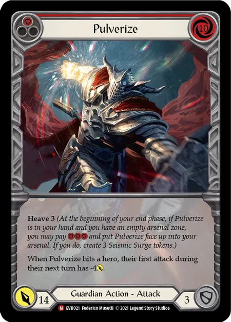 Pulverize (Extended Art) - 1st edition EVR Rainbow Foil