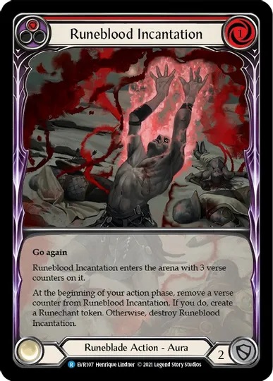 Runeblood Incantation (Red) (Extended Art) - 1st edition EVR