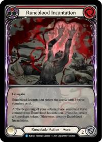 flesh and blood everfest runeblood incantation red extended art 1st edition evr