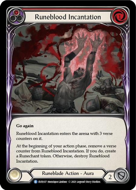 Runeblood Incantation (Red) - 1st edition EVR