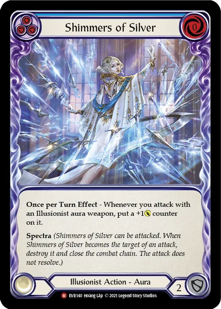 Shimmers of Silver - 1st edition EVR Rainbow Foil
