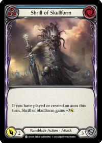 flesh and blood everfest shrill of skullform blue 1st edition evr rainbow foil