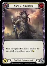 flesh and blood everfest shrill of skullform yellow 1st edition evr rainbow foil