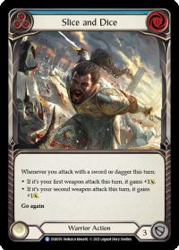 flesh and blood everfest slice and dice blue 1st edition evr rainbow foil