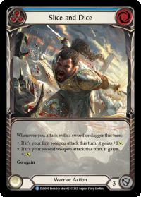 flesh and blood everfest slice and dice blue extended art 1st edition evr rainbow foil