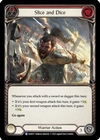 flesh and blood everfest slice and dice red 1st edition evr rainbow foil
