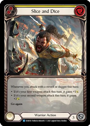 Slice and Dice (Yellow) (Extended Art) - 1st edition EVR