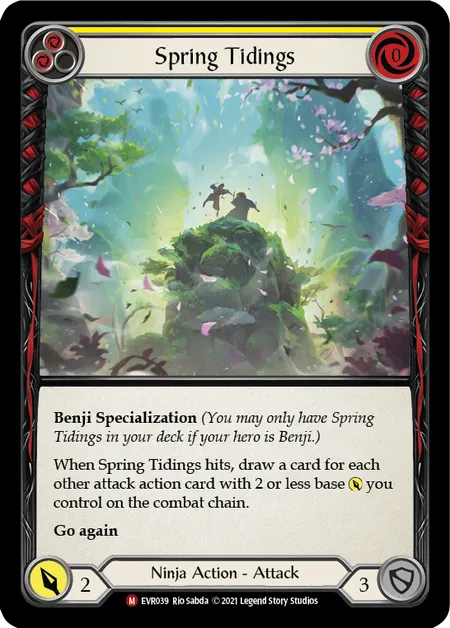 Spring Tidings - 1st edition EVR Rainbow Foil