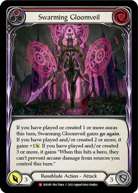 Swarming Gloomveil - 1st edition EVR Rainbow Foil