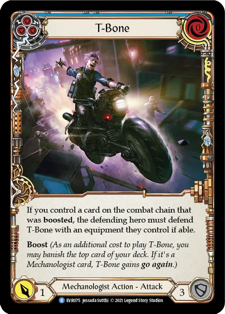 T-Bone (Blue) - 1st edition EVR Rainbow Foil